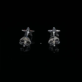 Aros De Plata 925 Estrellas Con Piedras 
