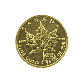Moneda De Oro 10 Dollars Maple Leaf Canadá Año 1999