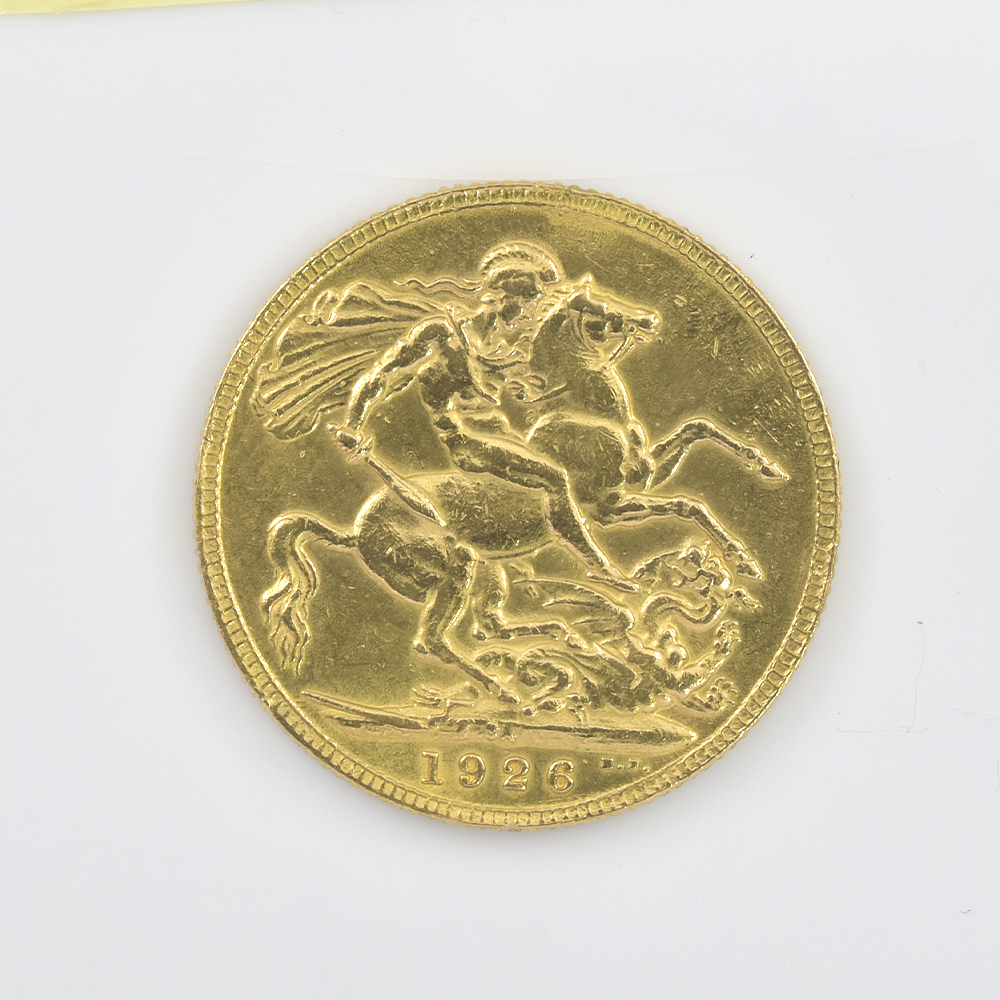 Moneda De Oro Sovereign Reino Unido Año 1926