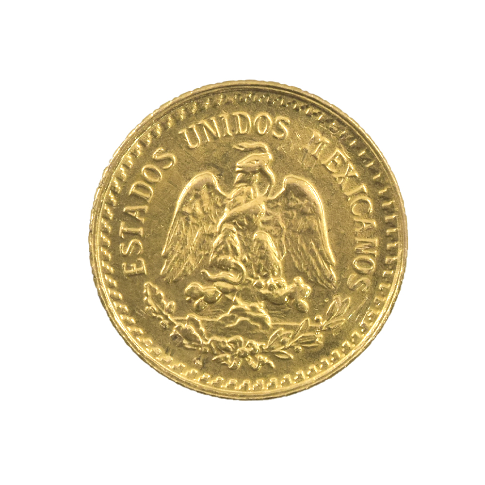 Moneda De Oro 2 Y 1/2 Pesos México Año 1945