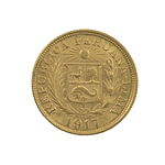 Moneda De Oro 1 Libra Perú Año 1917