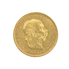 Moneda De Oro 20 Corona Austria-Hungría Año 1895