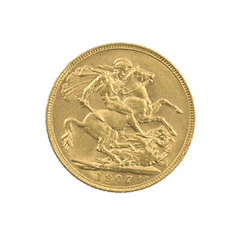 Moneda De Oro Sovereign Reino Unido Año 1907
