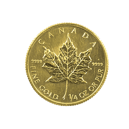Moneda De Oro 10 Dollars Maple Leaf Canadá Año 1998