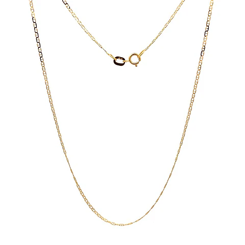 Cadena De Oro Amarillo 18K Banana