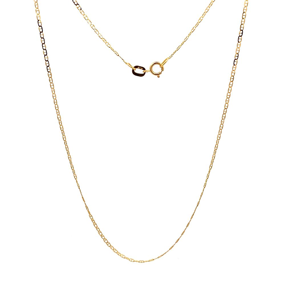 Cadena De Oro Amarillo 18K Banana