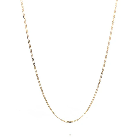 Cadena De Oro Amarillo 18K Banana