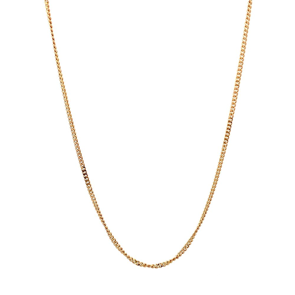 Cadena De Oro Amarillo 18K Groumet 60 cm 