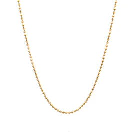 Cadena De Oro Amarillo 18K Bola Pellet