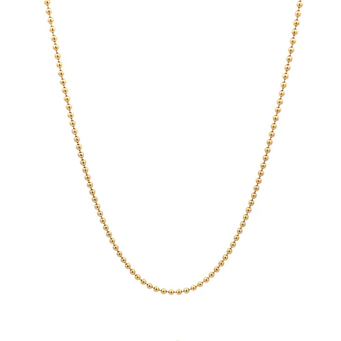 Cadena De Oro Amarillo 18K Bola Pellet