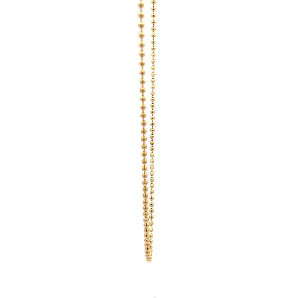Cadena De Oro Amarillo 18K Bola Pellet