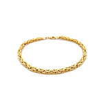 Pulsera De Oro Amarillo 18K Bizantina