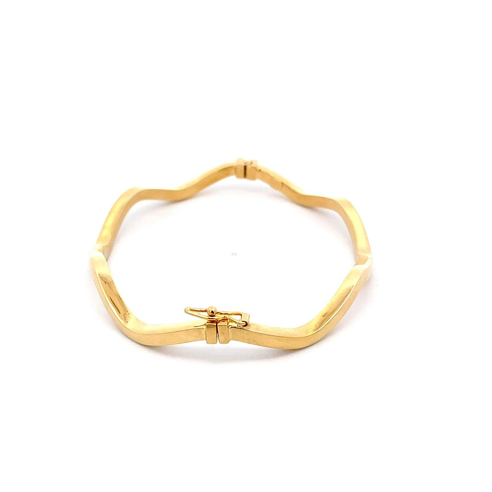 Pulsera De Oro Amarillo 18K Esclava