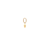 Colgante De Oro Amarillo 18K Corazón Inflado 