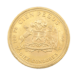 Moneda De Oro 21K 100 Pesos Chile Año 1979