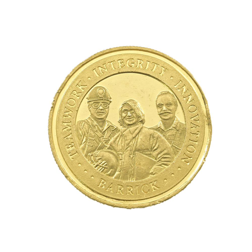 Moneda De Oro Barrick Gold Canadá Año 2000