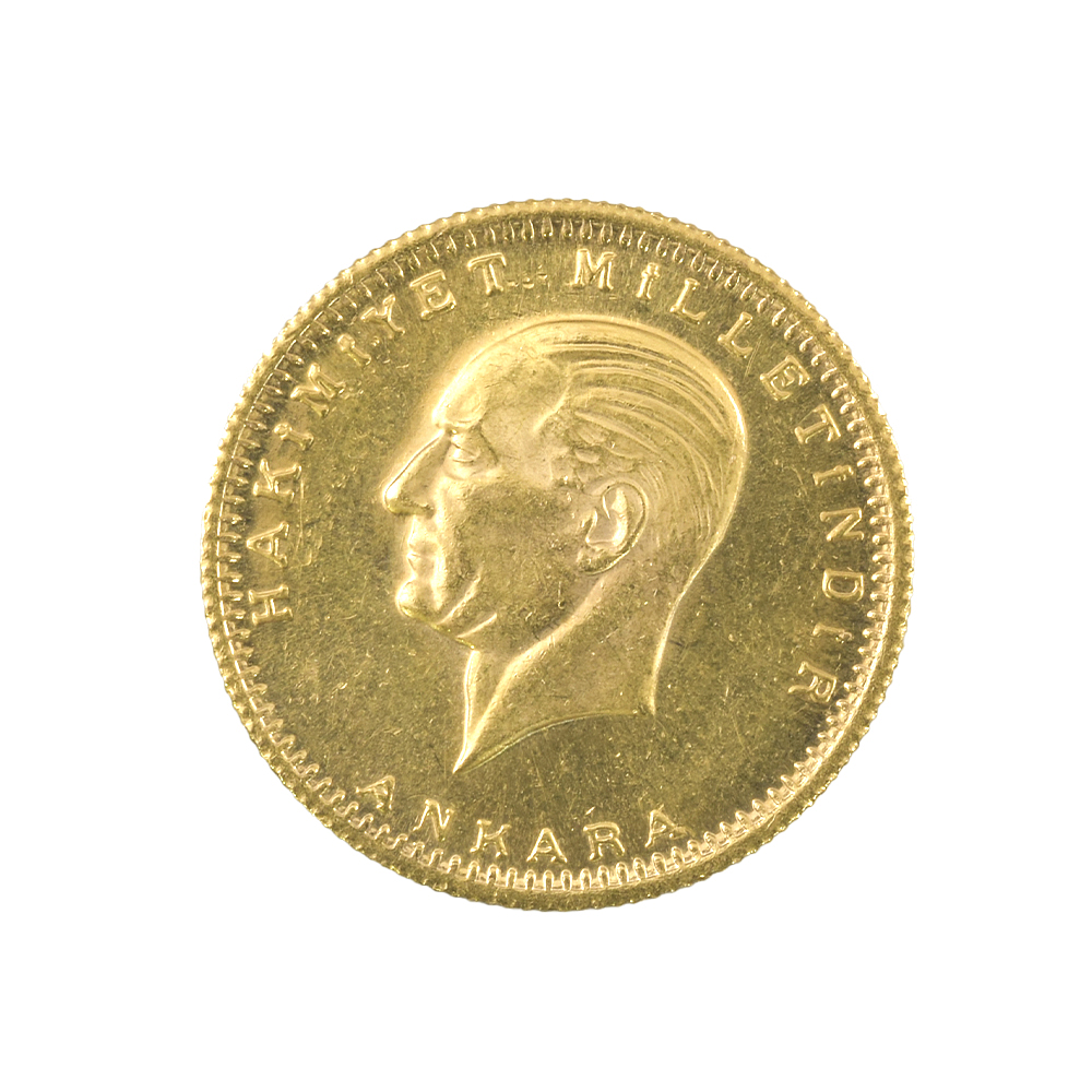 Moneda De Oro 100 Kurus Turquia Año 2023