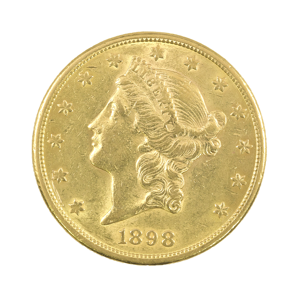 Moneda de Oro 20 Dólares Estados Unidos 1898 (Double Eagle Liberty Head)