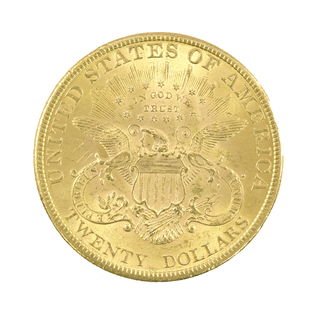 Moneda De Oro 20 Dollars Estados Unidos Double Eagle Año 1897