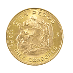 Moneda De Oro 21K 100 Pesos Chile Año 1971