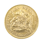 Moneda De Oro 21K 100 Pesos Chile Año 1951