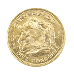 Moneda De Oro 21K 100 Pesos Chile Año 1952