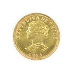 Moneda De Oro 21K 50 Pesos Chile Año 1961