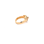 Anillo De Oro Rosado 18K Chevalier Con Piedra