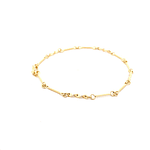 Pulsera De Oro Rosado 18K Espiral Con Barras 