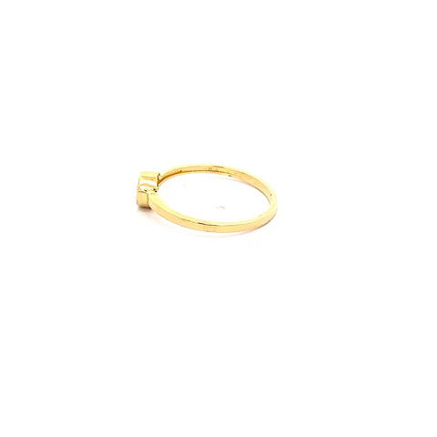 Anillo De Oro Amarillo 18K Punto De Luz 