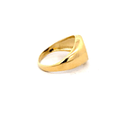 Anillo De Oro Amarillo 18K Sello Con Piedra