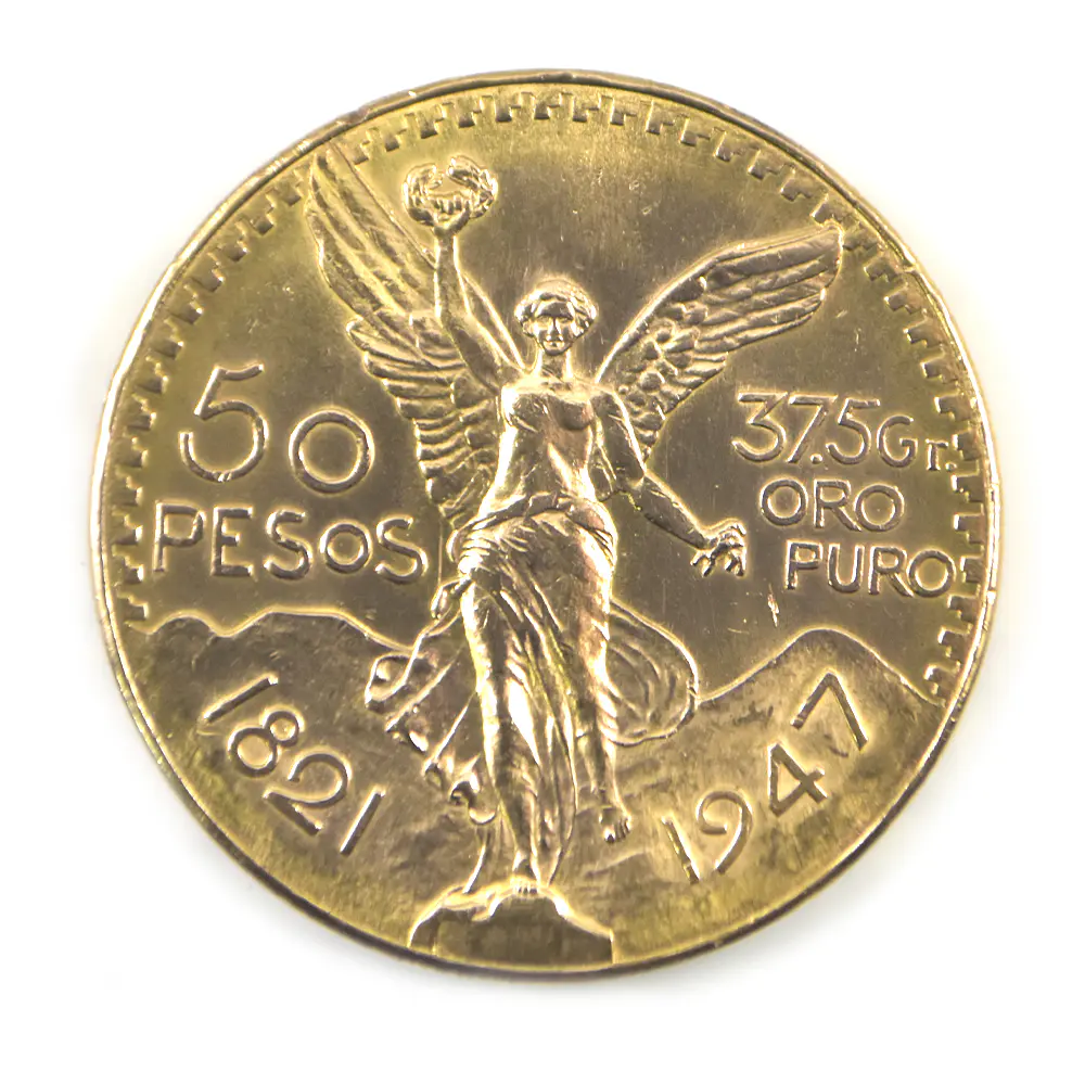 Moneda De 50 Pesos de México Centenario 1947
