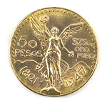 Moneda De 50 Pesos de México Centenario 1947