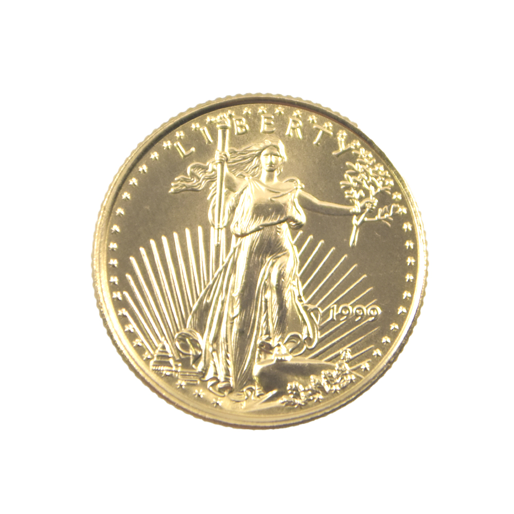 Moneda de Oro de 5 Dólares de Estados Unidos "Gold Eagle" Año 1999