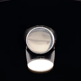 Anillo De Plata 925 Sello Liso 