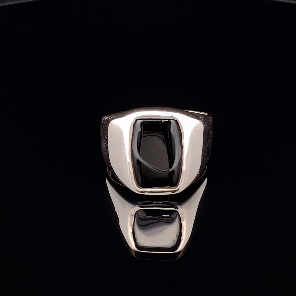 Anillo Cuadrado Cintillo Plata 925 - 15