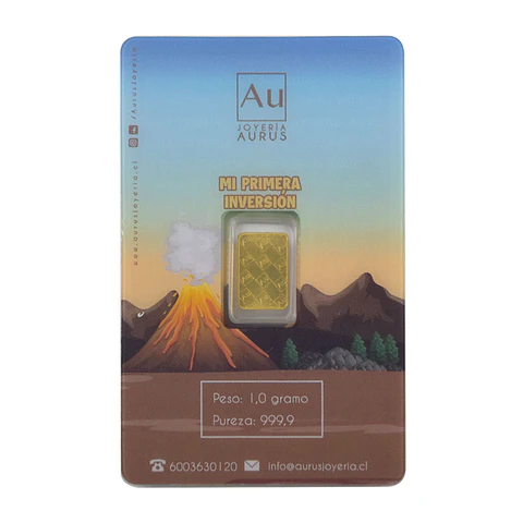 Barra De Oro 24K Mi Primera Inversión Dinosaurio 