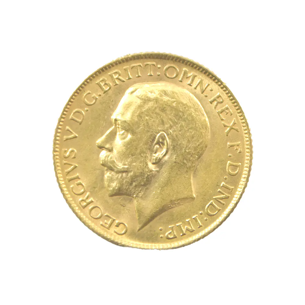 Moneda de Oro Sovereign Reino Unido Año 1912
