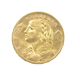Moneda De Oro 20 Francos Suiza Año 1935