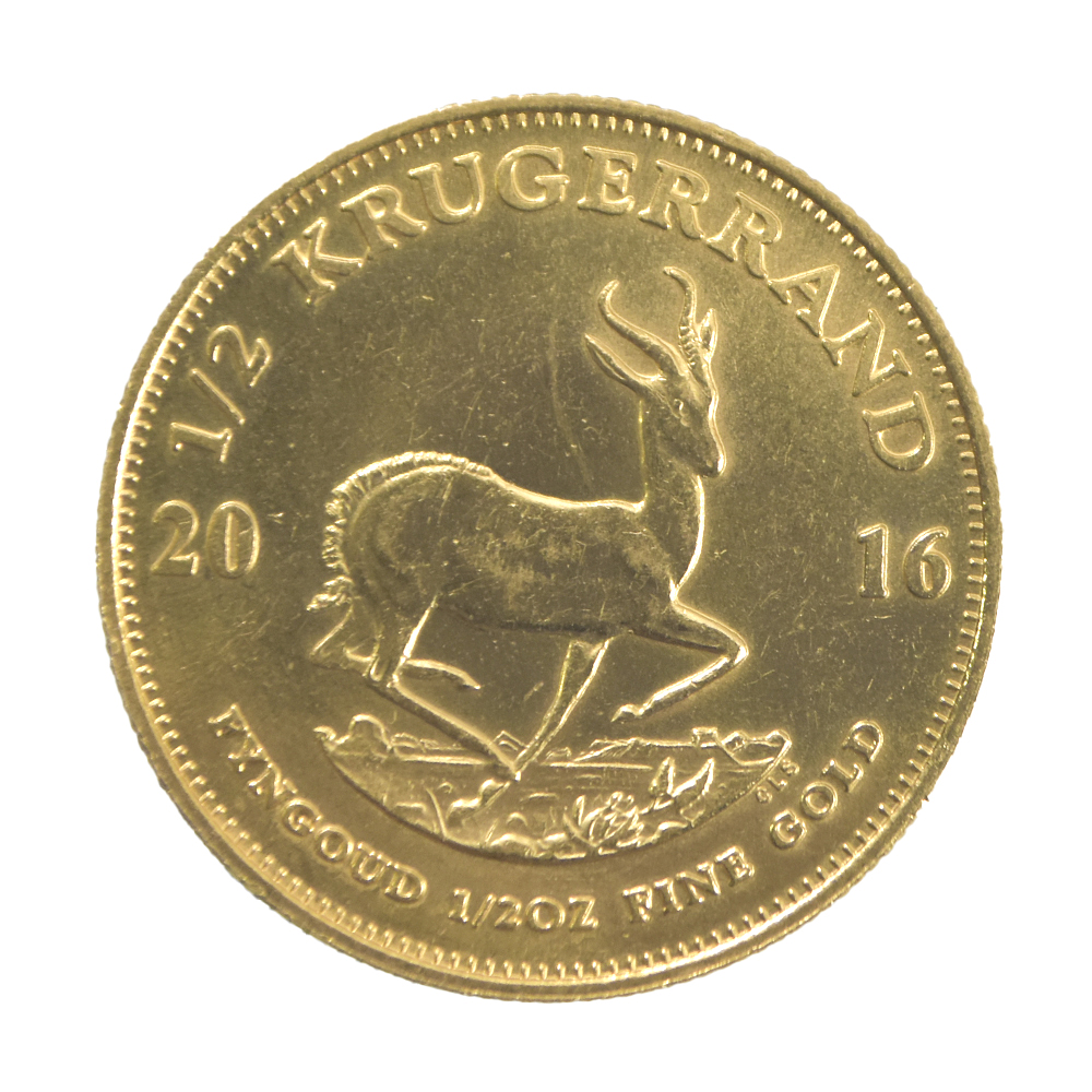 Moneda De Oro 1/2 Krugerrand Sudáfrica Año 2016