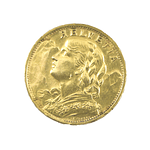 Moneda De Oro 20 Francos Suiza Año 1935