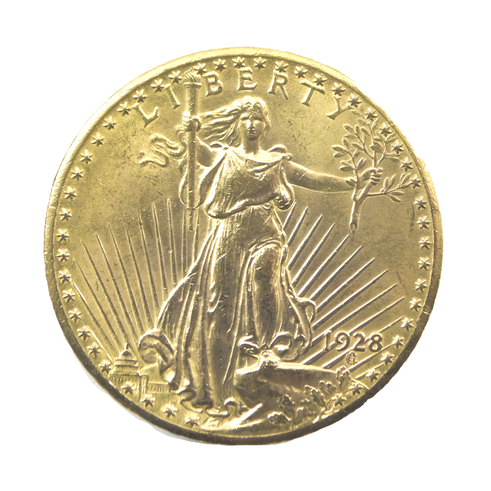 Moneda de Oro 20 Dollars Estados Unidos Año 1928