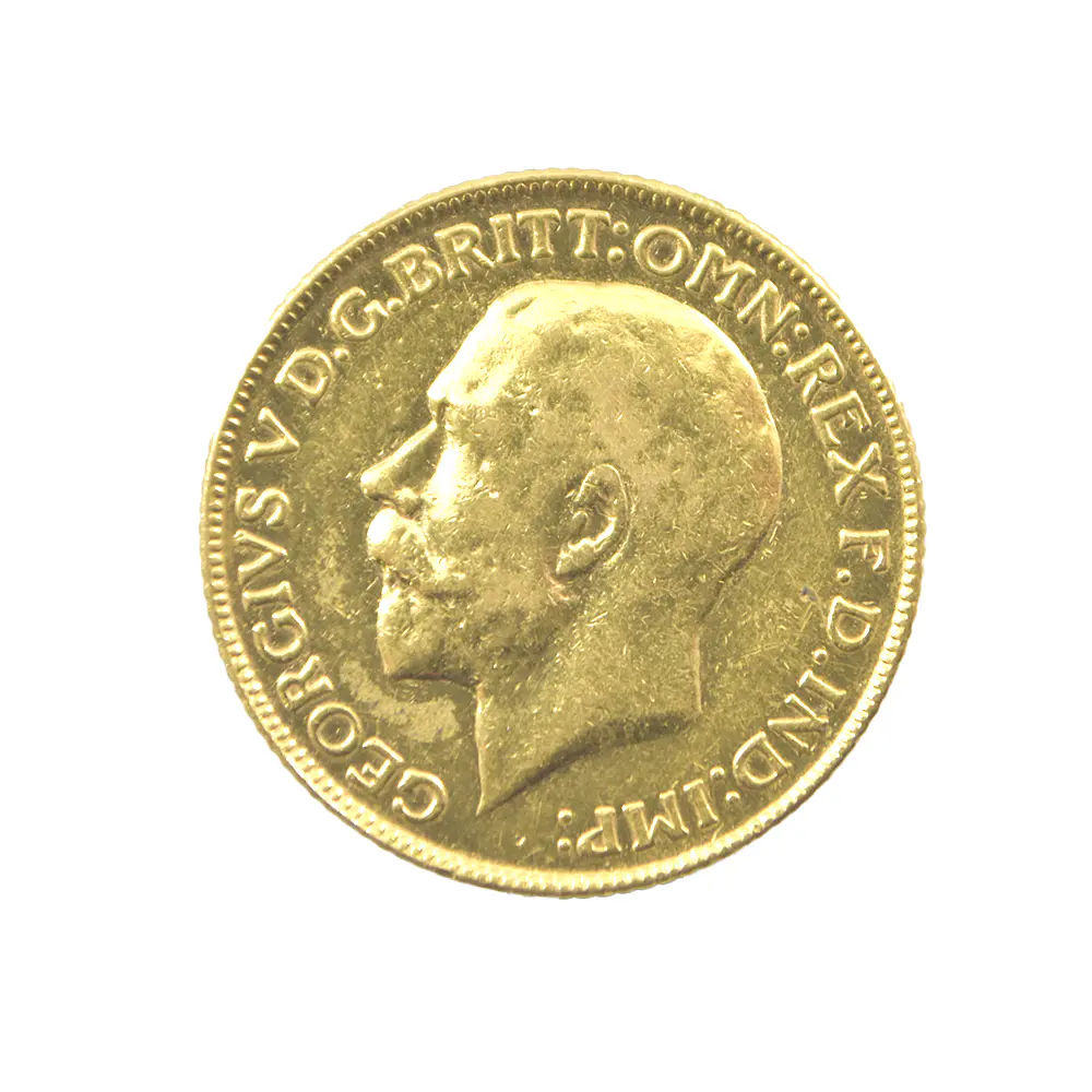 Moneda de Oro Sovereign Reino Unido Año 1925