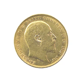 Moneda de Oro Sovereign Reino Unido Año 1907
