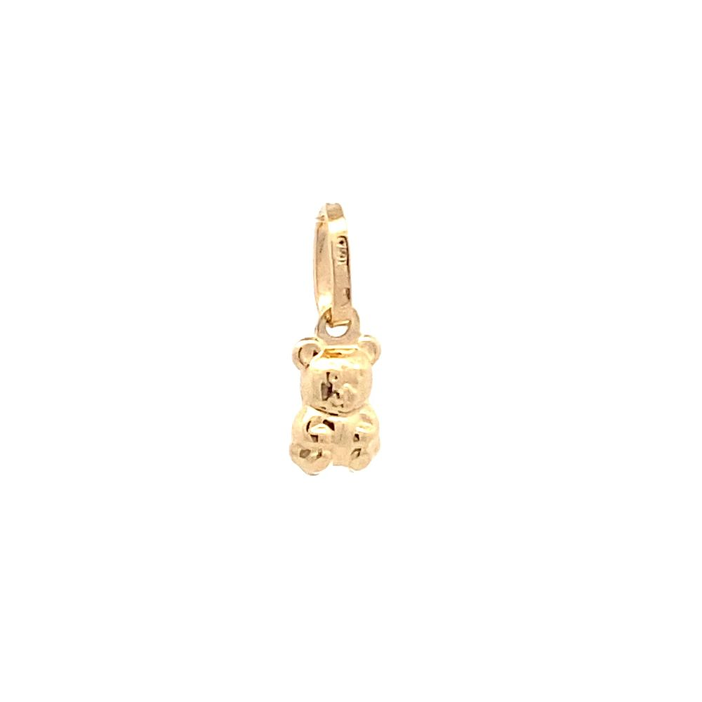 Colgante De Oro Amarillo 18K Oso Tallado 