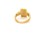 Anillo De Oro Amarillo 18K Cruzado Calado