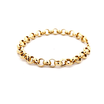 Pulsera De Oro Amarillo 18K Rolo 