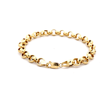 Pulsera De Oro Amarillo 18K Rolo 