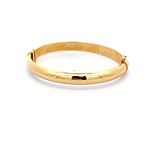 Pulsera De Oro Amarillo 18K Esclava Lisa