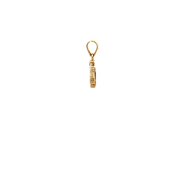 Colgante De Oro Amarillo 18K Trébol Con Piedras Incoloras